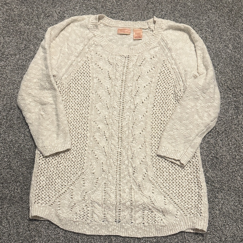 Northcrest Women's Knit Cream Sweater